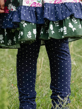 Frankie Leggings - Navy Dotty